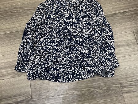 Top Long Sleeve By Time And Tru In Navy, Size: M Discount